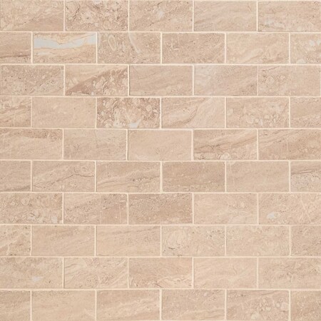 Msi Aria Oro 2 In. X 4 In. Polished Porcelain Mosaic Tile, 8PK ZOR-PT-0264